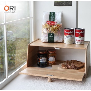 Tủ Gỗ Đựng Gia Vị Mặt Gỗ Hàn Quốc - B BREAD CASE - ORI NỘI THẤT HÀN QUỐC