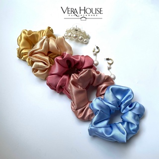 Dây Buộc Tóc Scrunchies lụa phi Thái Tuấn, Dây buộc tóc Scrunchies lụa phong cách Hàn Quốc