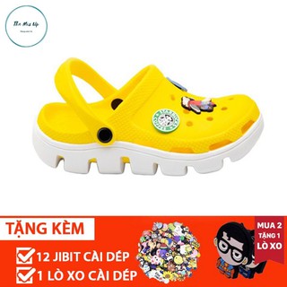 [Siêu Hot Tặng 6 Stiker] Dép cross vàng đế lượn sóng siêu hịn💖FREESHIP💖sục cross bít đầu hotrend tại The Mix Up