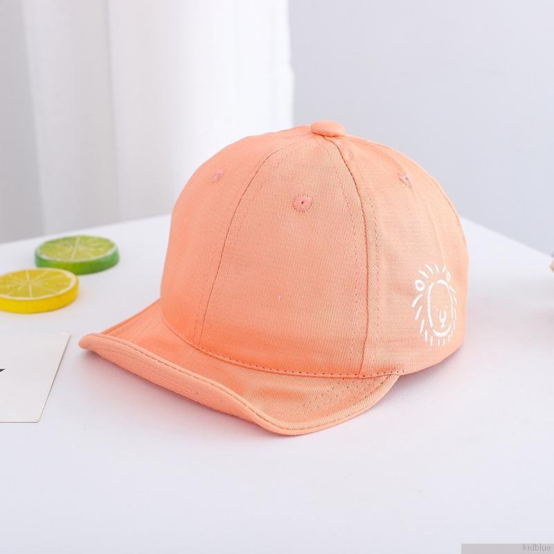 Mũ lưỡi trai màu trơn thêu họa tiết gấu đáng yêu cá tính