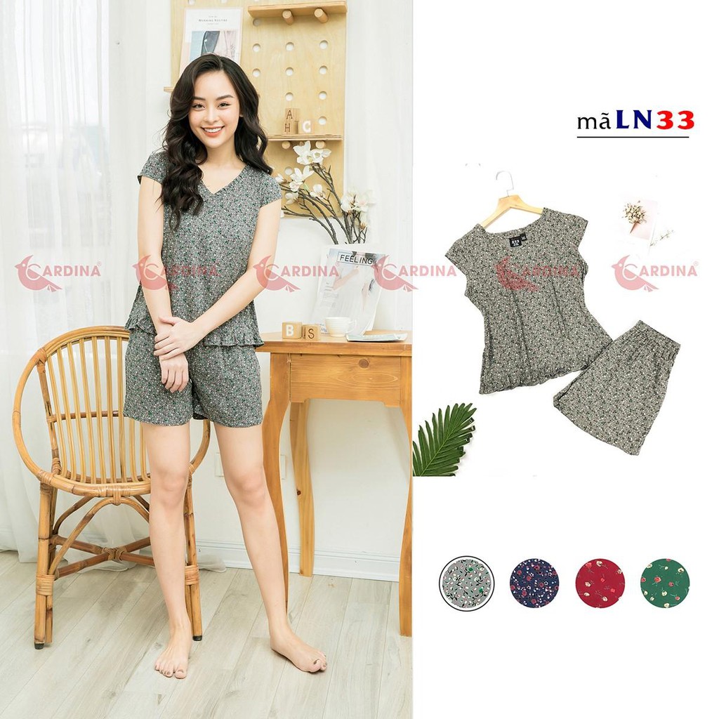 [RẺ VÔ ĐỊCH] Bộ Hè 2 dây Nữ Chất Lanh Nhung CARDINA Nhật Bản Siêu Thoáng Mát | BigBuy360 - bigbuy360.vn