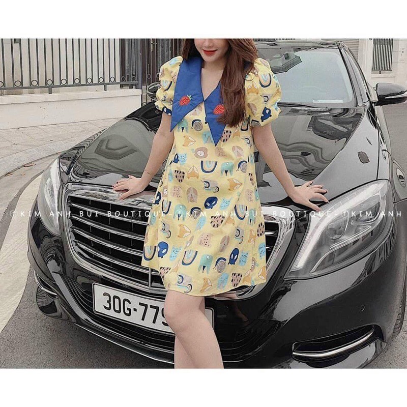 Váy Hoa Nhí Cổ Pha