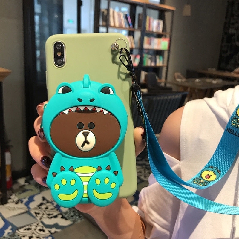 Ốp điện thoại dạng ví có dây đeo cho VIVO Y17/Y15/Y12/Y3/V15/V15 Pro/V11/V11 Pro/V11i/Y93/Y95/Y91/Y91i/Y91C