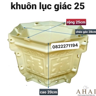 Khuôn đúc chậu lục giác 25