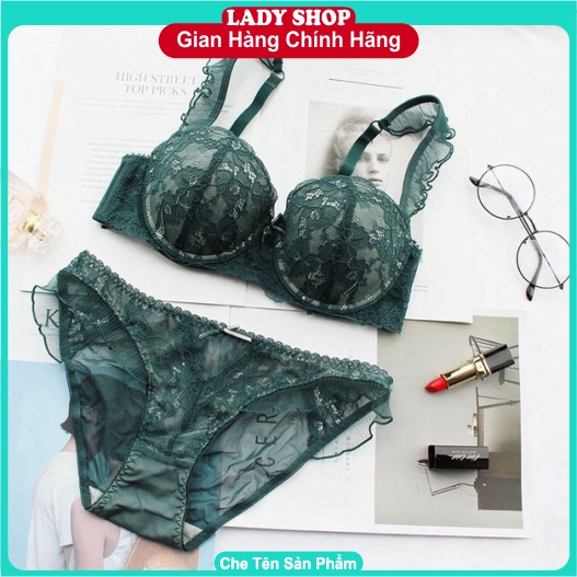 Bộ đồ lót CenKa cao cấp  💥CÓ LÓT XOÀI SIÊU ĐẨY 💥 Ren bèo mút xoài siêu nâng ngực và tạo khe. | BigBuy360 - bigbuy360.vn