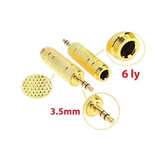 Đầu Jack chuyển đổi âm thanh từ cổng 6 ly sang 3.5