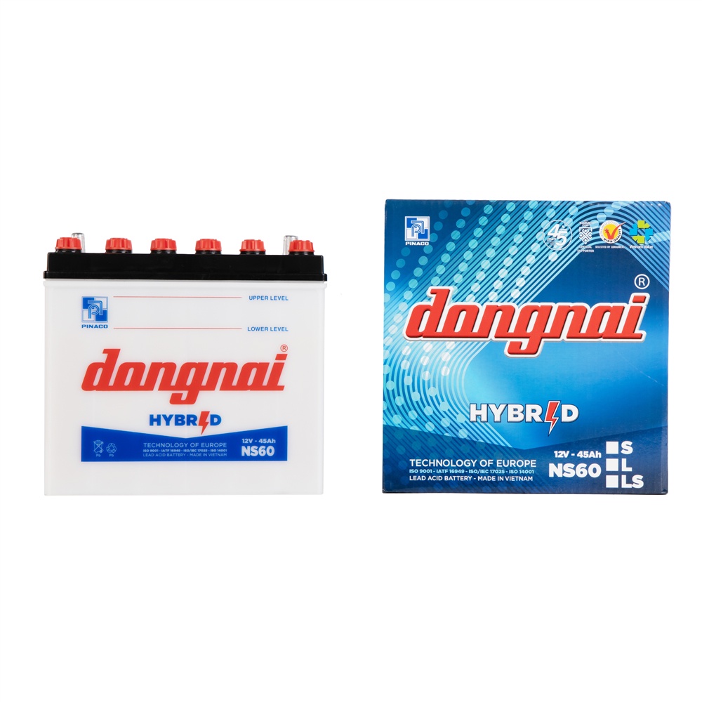 Ắc quy Hybrid Đồng Nai NS60 | 12V - 45Ah