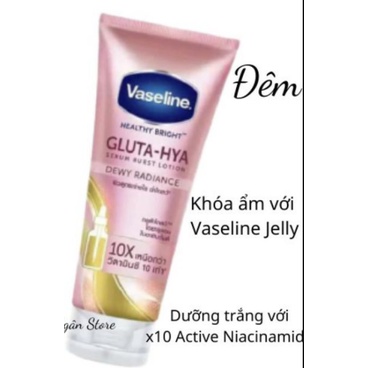 Dưỡng thể Vaseline Healthy Bright Gluta-Hya Serum Burst 330ml