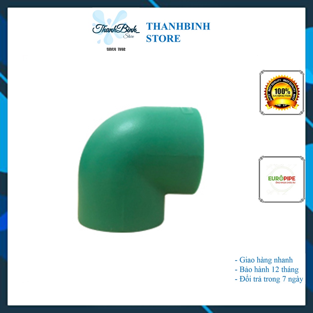 GÓC 20 NHIỆT/ CÚT 90 ĐỘ PPR PHI 20- EUROPIPE