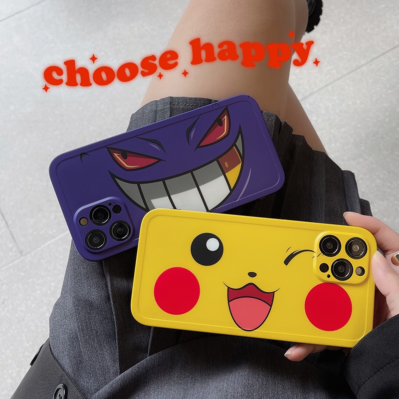 Ốp Điện Thoại Silicon Nhám In Hình pikachu Cho iPhone 14 Pro Max 12 Pro Max 11 Pro Max Xs Max XR 14Plus