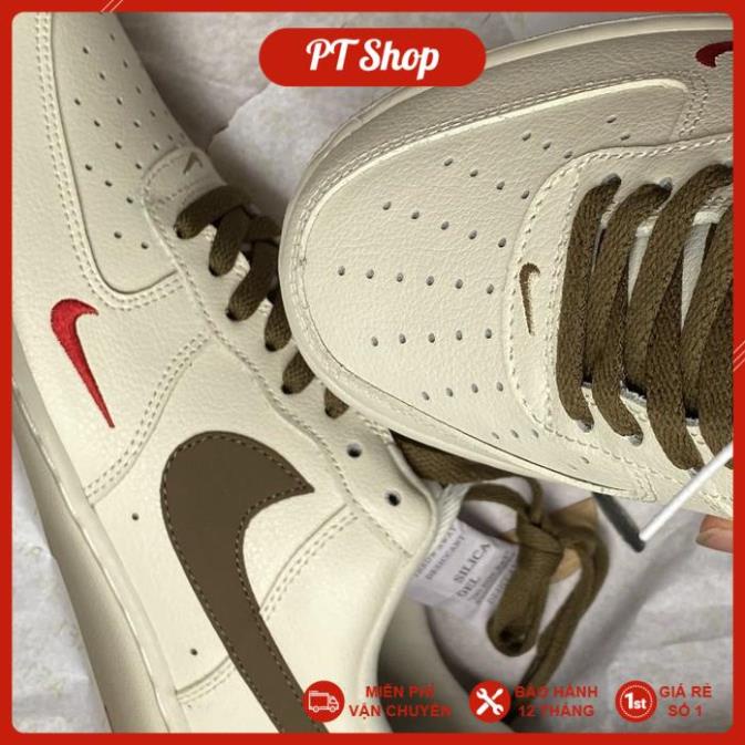 [FreeShip+ Hàng Xịn] Giày thể thao Sneaker AF1 viền nâu phiên bản cao cấp,  Giầy Fore one Gucci Full phụ kiện | BigBuy360 - bigbuy360.vn