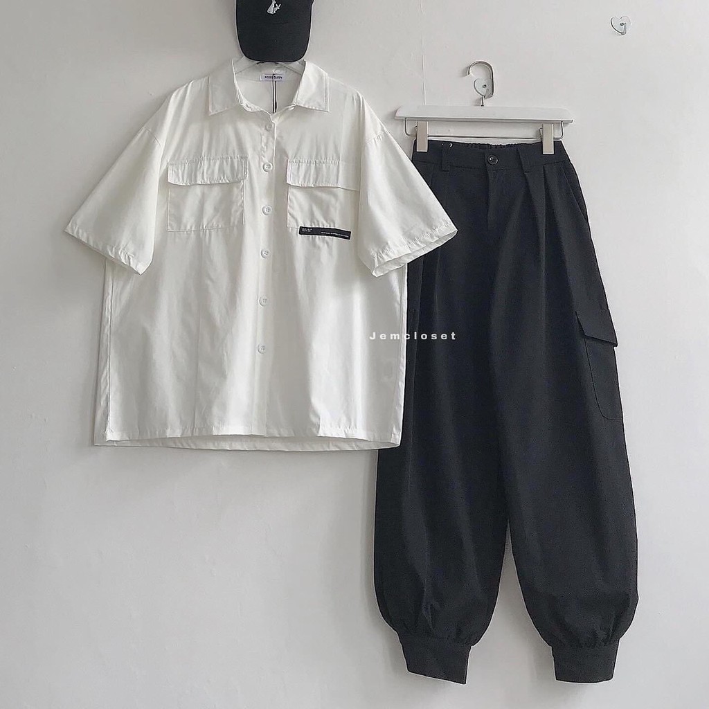 Quần Jogger Kaki Nam Dáng Thể Thao/ Unisex Quần Jogger Nam Nữ Túi Hộp Nắp Vải Kaki Cao Cấp | BigBuy360 - bigbuy360.vn