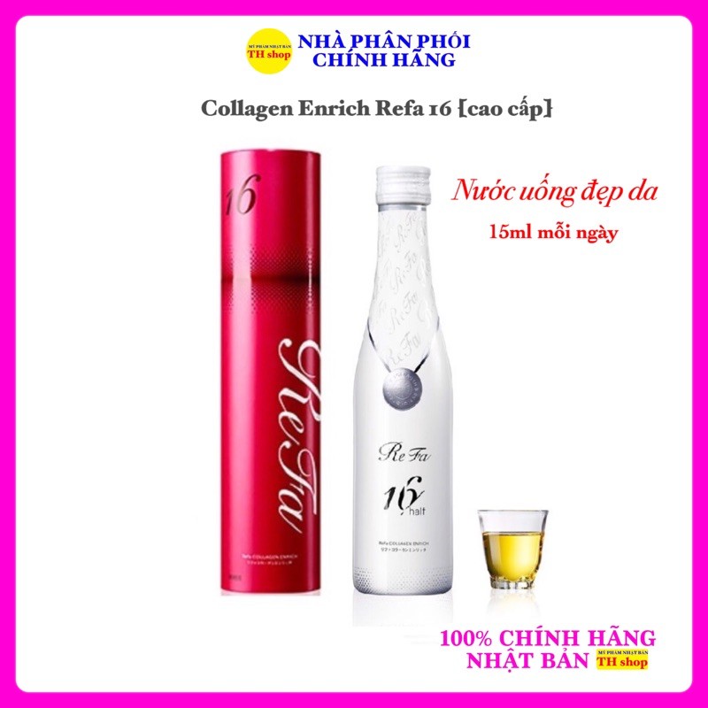 [cao cấp] Refa 16 Collagen Enriched Nhật Bản 480ml - nước uống đẹp da. chống nhăn, chống chảy xệ chính hãng Nhật Bản