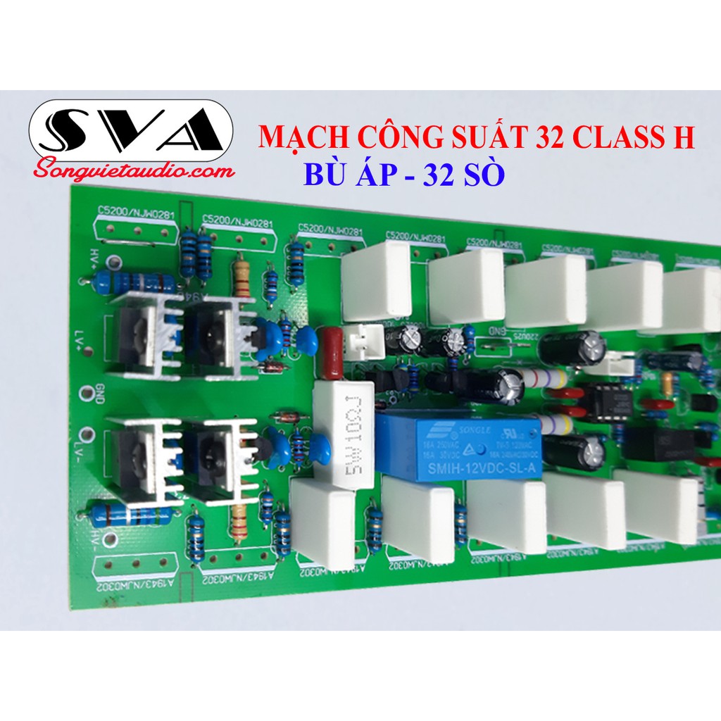 [Mã 159ELSALE hoàn 7% đơn 300K] Mạch công suất class H 32 sò