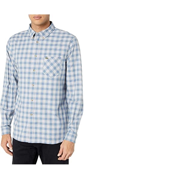 ÁO SƠ MI NAM LACOSTE TAY DÀI SIZE S - REGULAR FIT_Lacoste Men's Long Sleeve Oxford Collar Regular Fit Woven Button Down