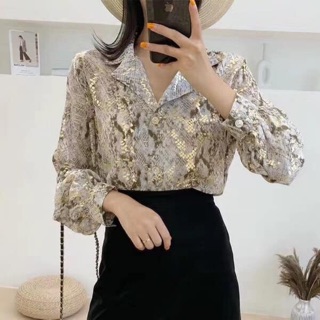 Sơmi da rắn siêu sang chảnh :)