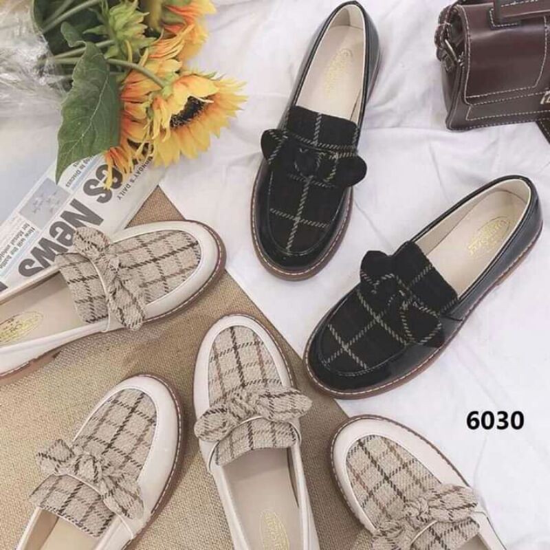 giày slip on doctor vải dạ