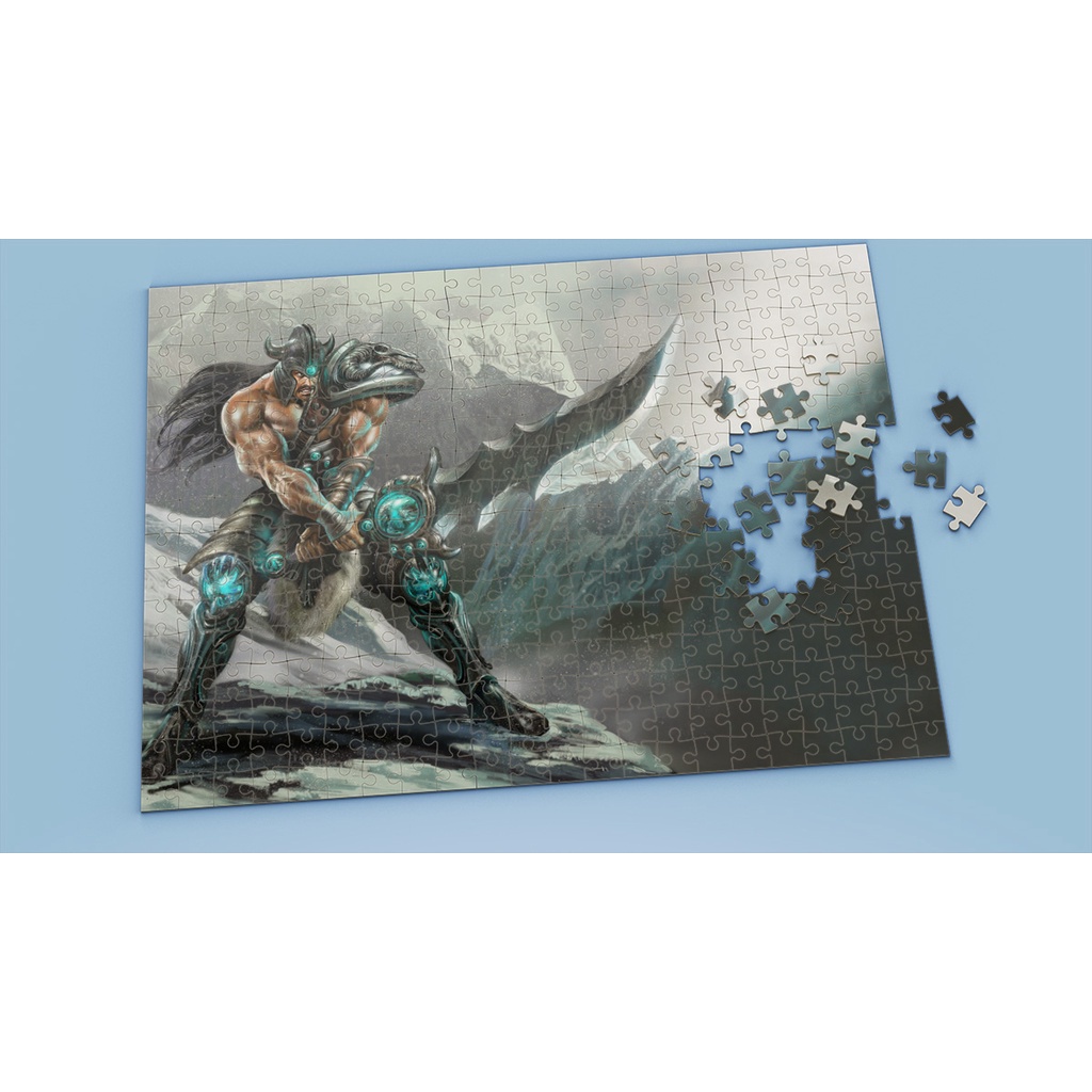 Tranh ghép hình A4, A5 League of Legends, xếp hình TRYNDAMERE - Mẫu 1