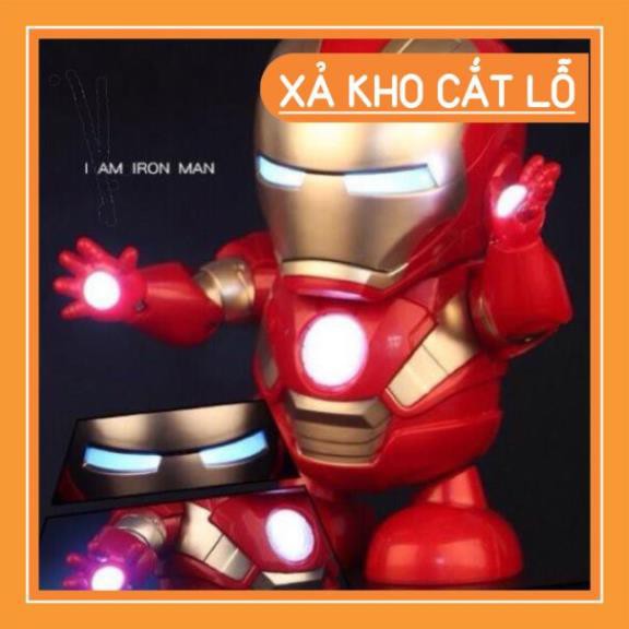 [Giá siêu sỉ] Đồ Chơi Siêu Nhân Iron Man loại đắt-Mở Mặt-Có Nhạc-Nhảy