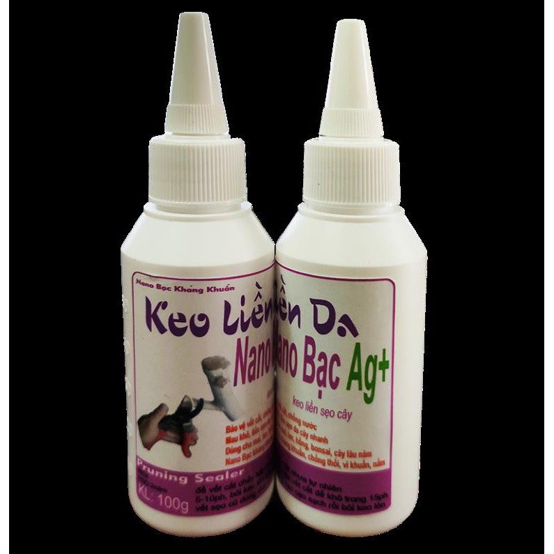 Keo Liền Da Nano Bạc 100gx 2 hủ