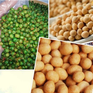 1,5KG [ ĐẬU PHỘNG CỐT DỪA+ ĐẬU HÀ LAN TỎI ỚT+ ĐẬU NÀNH RANG MUỐI ]