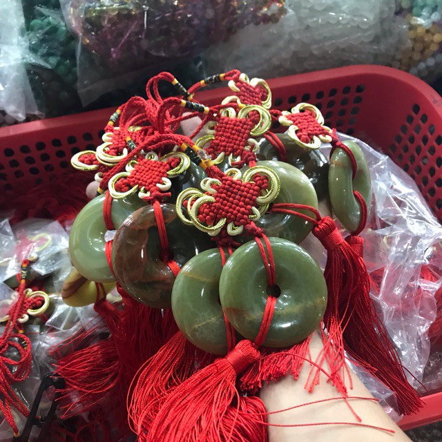 Dây treo ô tô đồng điếu đá ngọc onyz HANMYNGHE