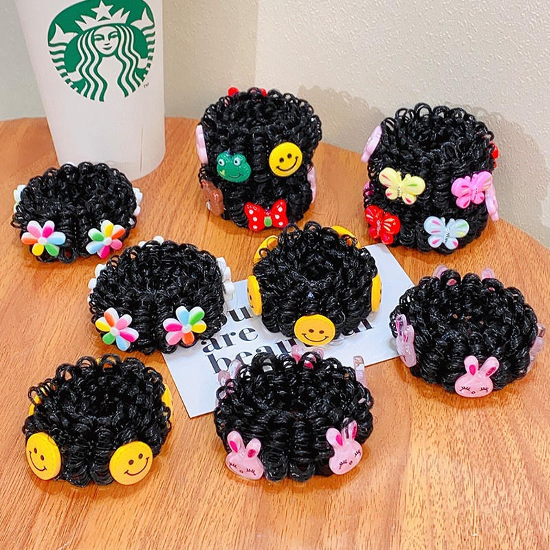 GG Cặp Búi Tóc Giả Gắn Sticker Cute Cho Bé Giao Mẫu Ngẫu Nhiên - Dumi Shop