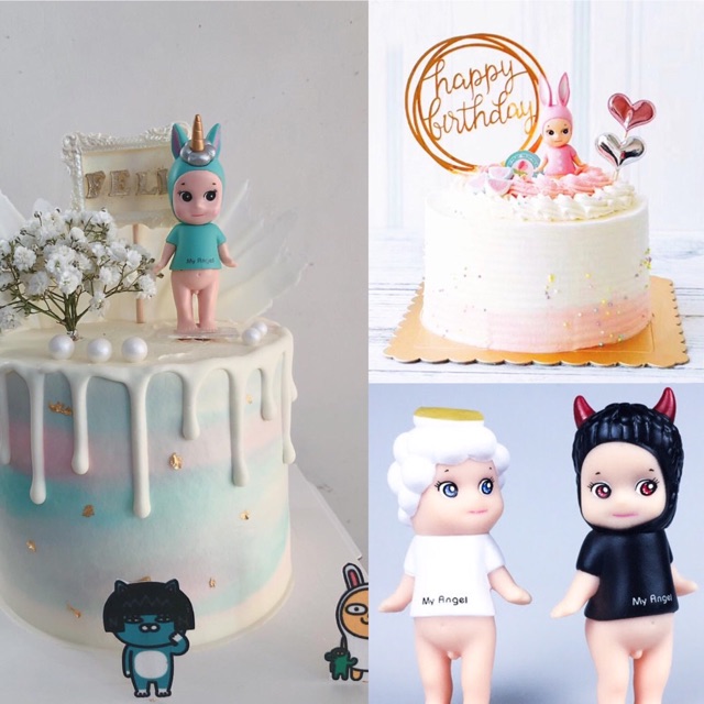 Topper hình em bé trang trí bánh