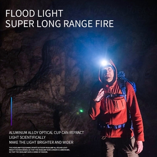 100000LM LED XPG Headlamp Headlight Flashlight USB Smart Rechargeable Torch