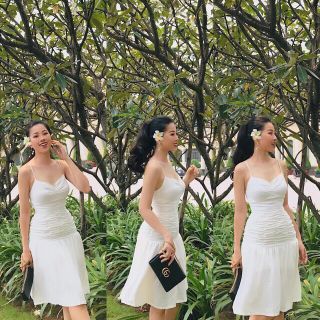 Đầm hai dây đuôi cá