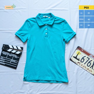Áo Polo nữ seconhand loại 1 hàng hiệu Uniqlo 100% cotton