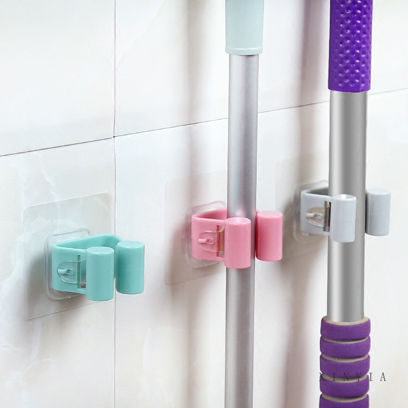 Móc treo cây lau nhà dán tường tiện dụng cho nhà tắm-oll