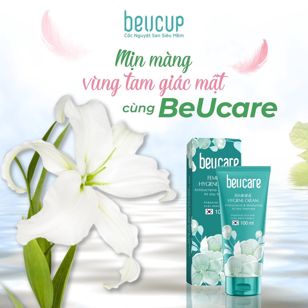 Combo 2 tuýp dung dịch vệ sinh phụ nữ BeUcare hương bạc hà, dịu nhẹ, an toàn cho da