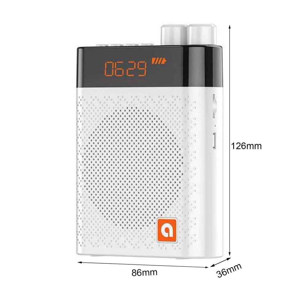(runbu) Loa Không Dây K7 UHF Màn Hình LED Khuếch Đại Giọng Nói Cho Giáo Viên Megaphone Ngoài Trời