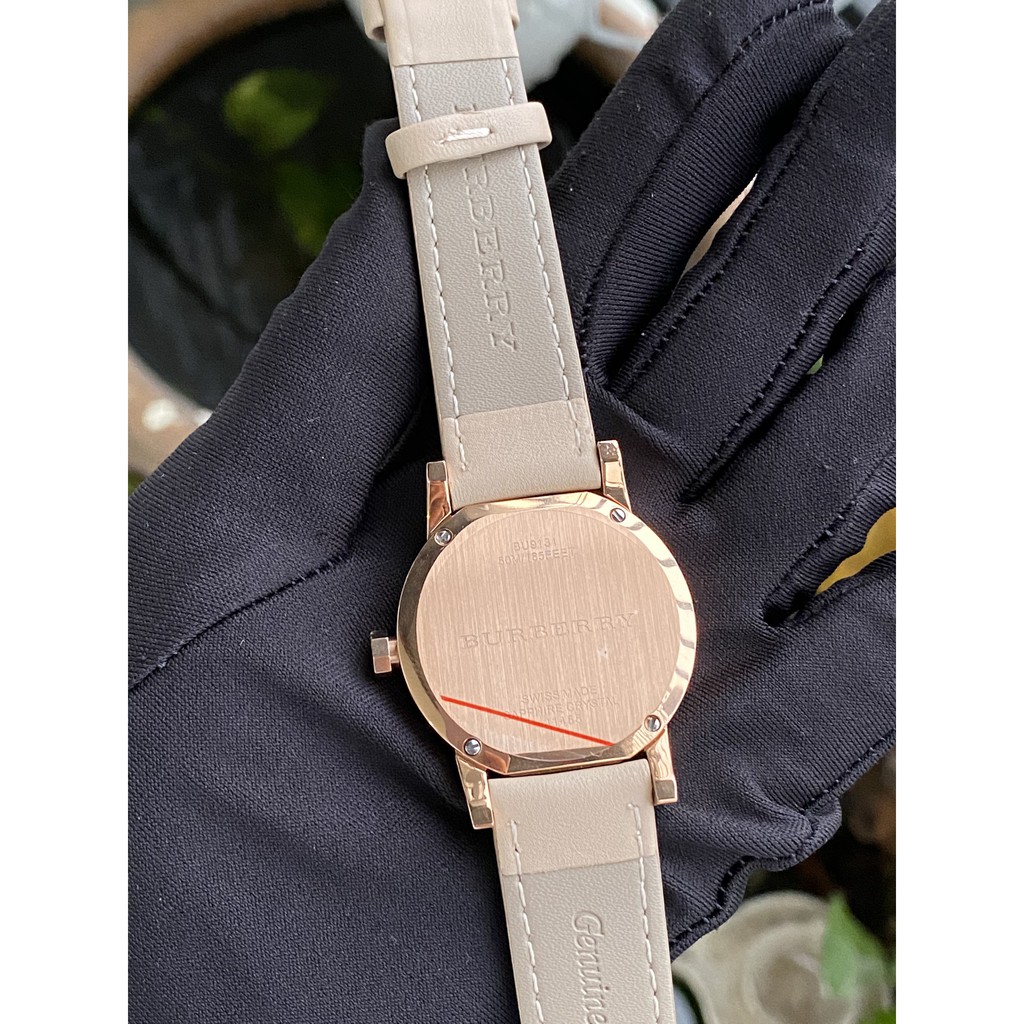 Đồng Hồ Nữ BB Dây Da BU9131 Màu Beige Size 34mm