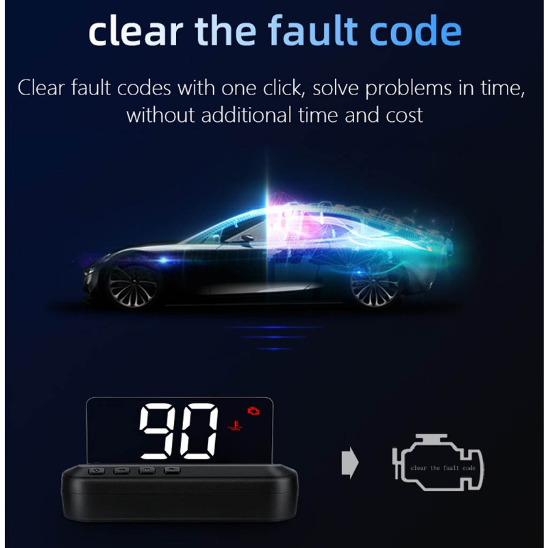 Màn Hình Hiển Thị HUD Cảnh Báo Tốc Độ Thông Dụng Cho Xe Hơi