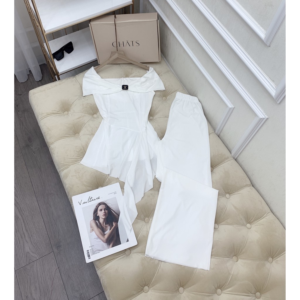 Set Bộ Trễ Vai Logo Thiết Kế Đi Biển Siêu Hot | BigBuy360 - bigbuy360.vn