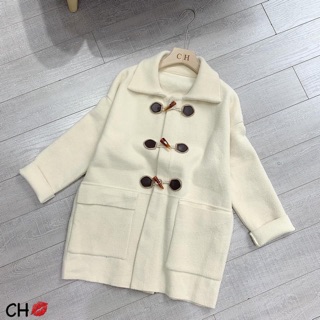 Áo dạ ép khuy sừng Hàn quốc