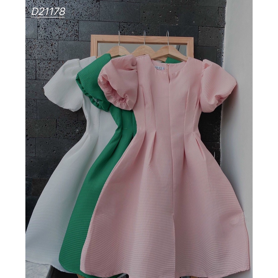 Đầm dự tiệc tay bồng dáng xòe chip eo siêu sang chãnh - Hebe Dress | BigBuy360 - bigbuy360.vn