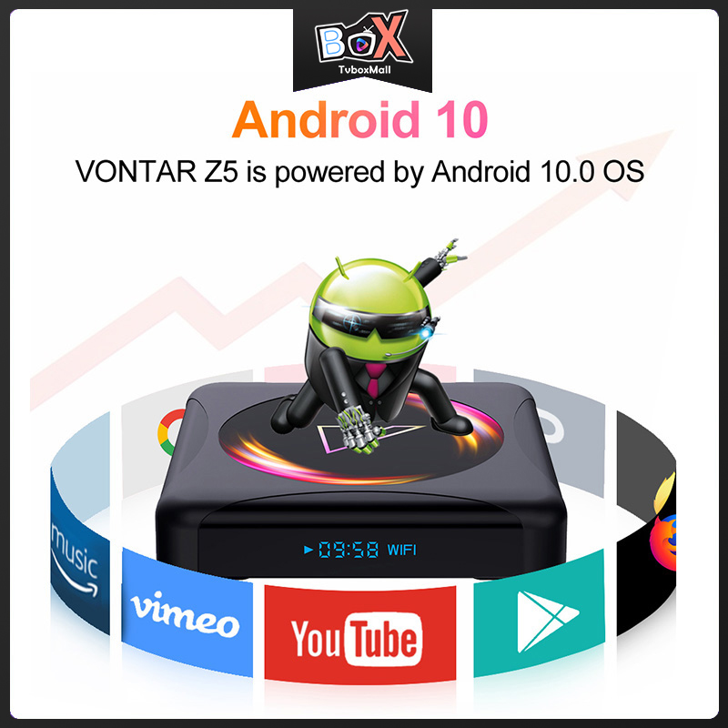 Đầu Tv Box Android 10 4g 64gb Rockchip Rk3318 Hỗ Trợ 1080p 4k Google Play