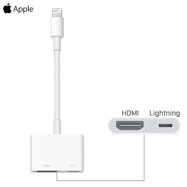 Adapter chuyển đổi Lightning sang cổng HDMI MD826 Apple Trắng [ CHÍNH HÃNG ]