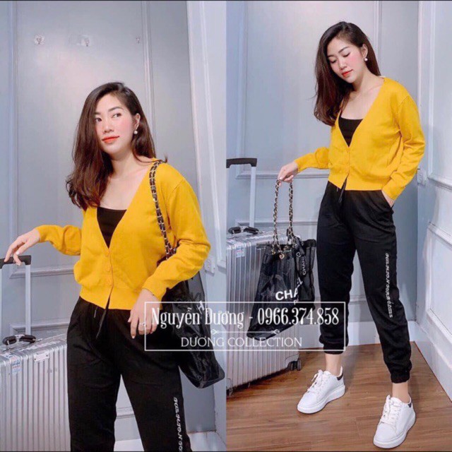 Áo cadigan len 3 cúc chất đẹp #509_Xưởng May Quang Anh