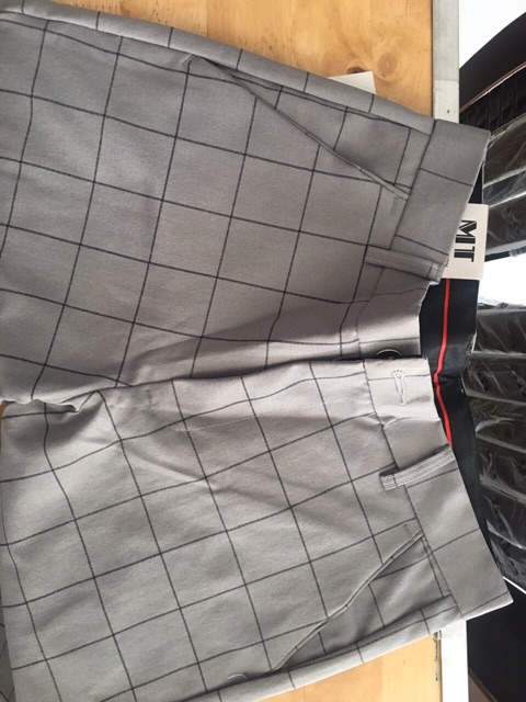 Quần Tây Caro Xám Ống Côn | BigBuy360 - bigbuy360.vn