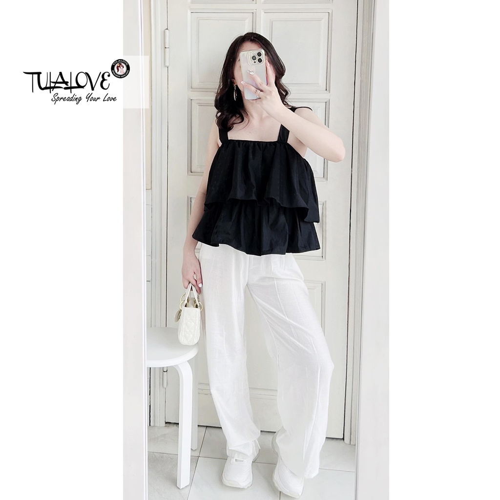 Áo Hai Dây Nữ Freesize 2 Tầng Khuy Sắt