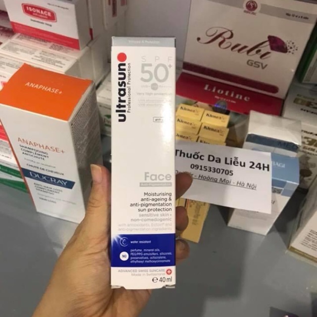 Kem chống nắng Ultrasun Anti pigmentation spf50+ 40ml