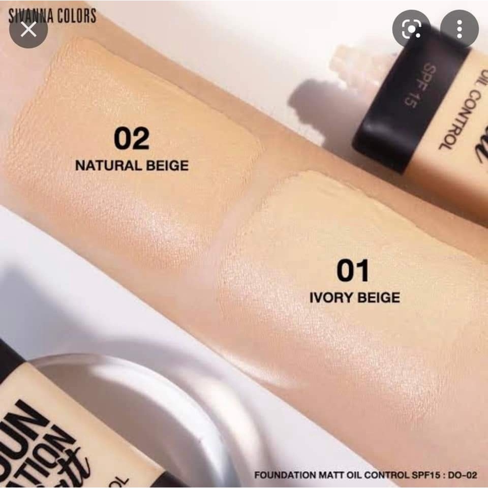 KEM NỀN KIỂM SOÁT DẦU, CHỐNG NẮNG CAO CẤP SIVANNA COLORS DORIS DORE FOUNDATION MATT OIL CONTROL CHÍNH HÃNG - 11272