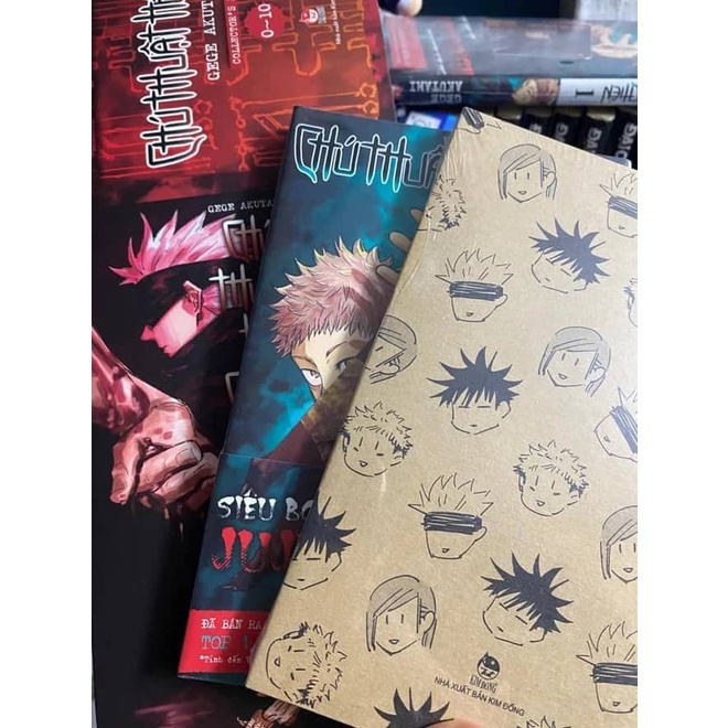 Combo Chú thuật hồi chiến (Jujutsu Kaisen) vol 1 limited nguyên seal + bản thường + box