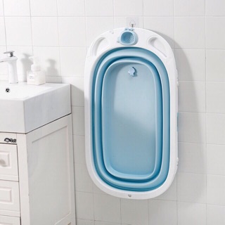 Chậu Tắm Gấp Gọn Cho Bé ( kèm phao tắm )