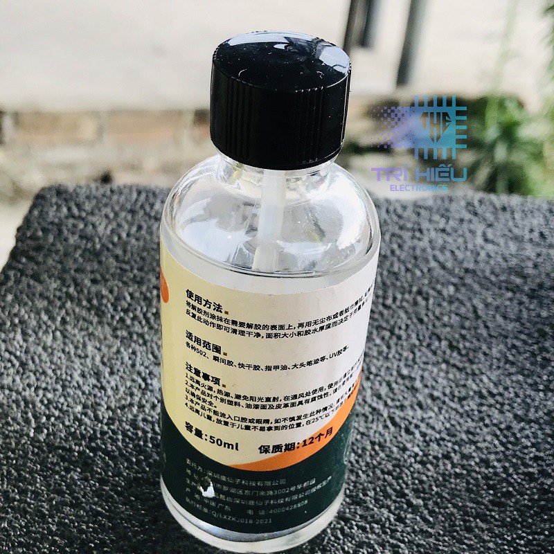 Dung dich phá keo 502 chuyên dụng loại bỏ keo 502 UV