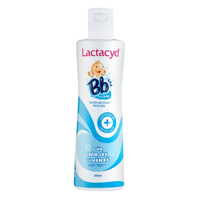 Lactacyd BB - Sữa tắm gội rôm sảy cho bé